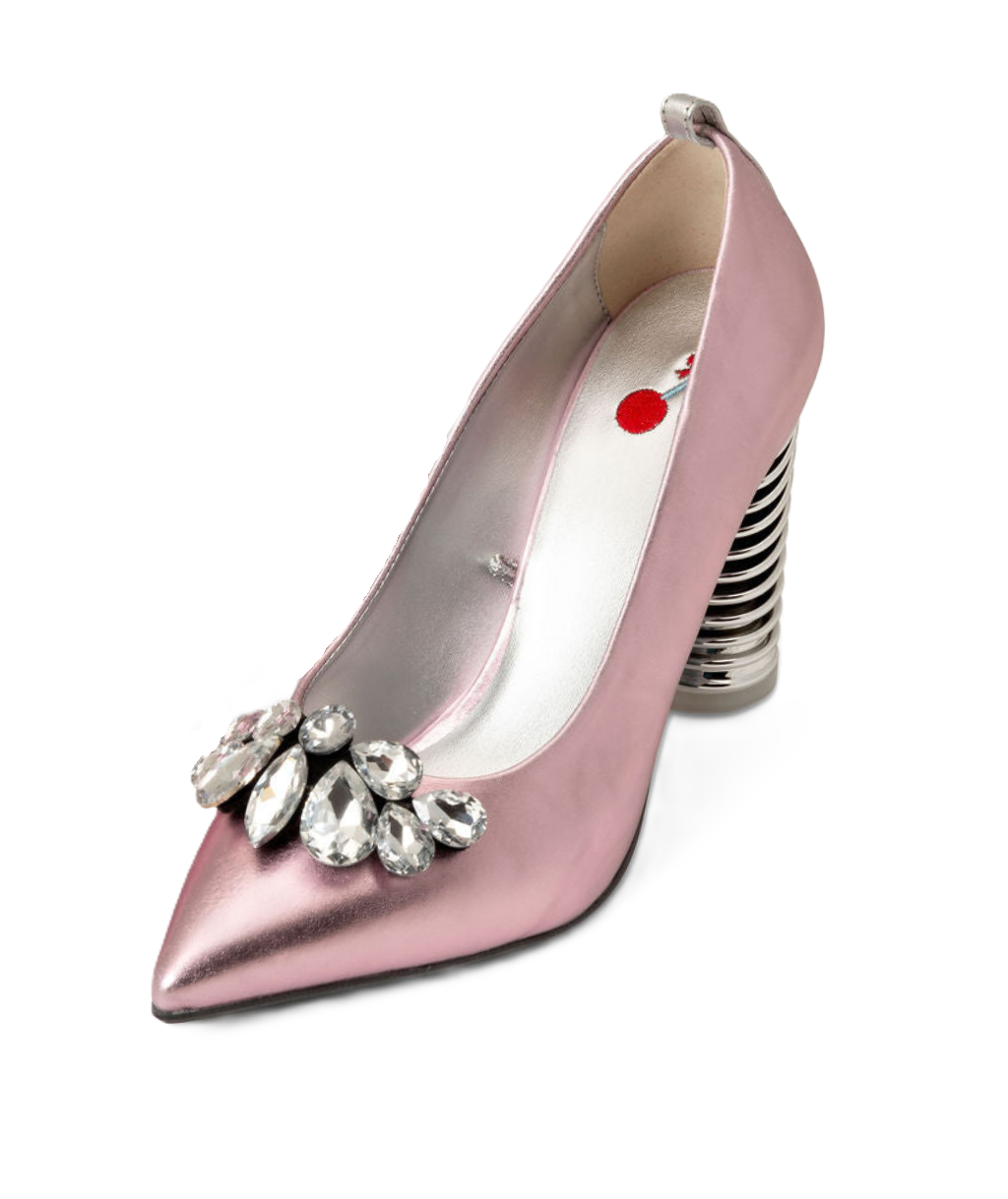 Strawberry — Light Pink
 Pumps on a Swirl Cone heel
