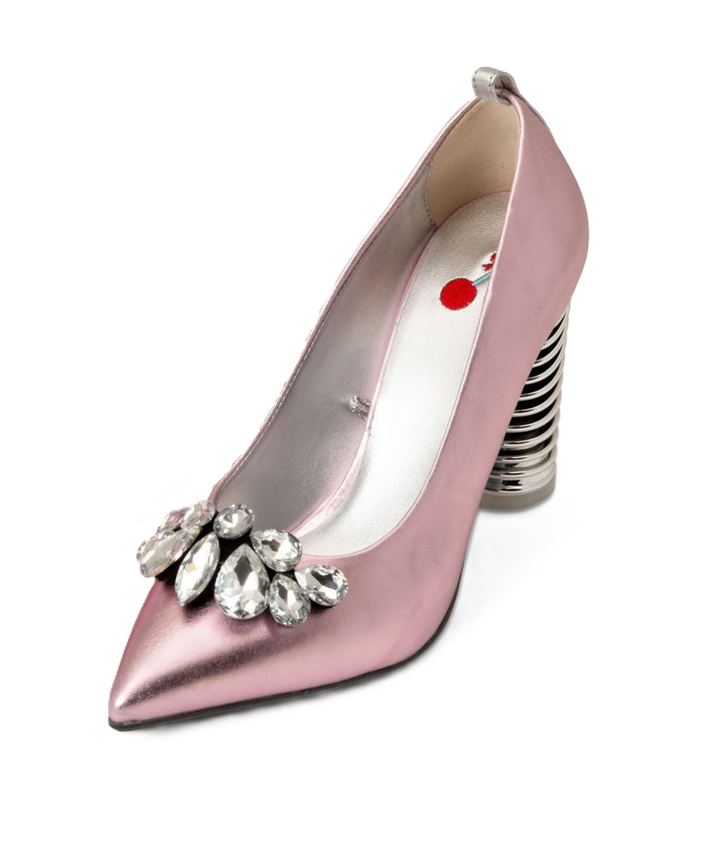 Glinda Pink Push Up Pump