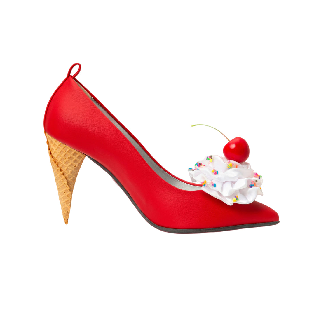 Cherry — Red
 Pumps on a Sugar Cone heel